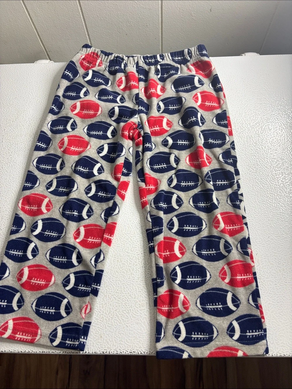 488 - Carter's Navy and Red 'Draft Pick' Football Pajama Set